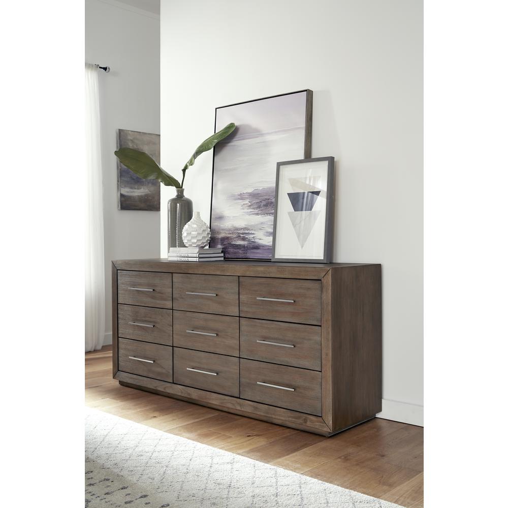 Melbourne Nine Drawer Dresser in Dark Pine (2024). Picture 1