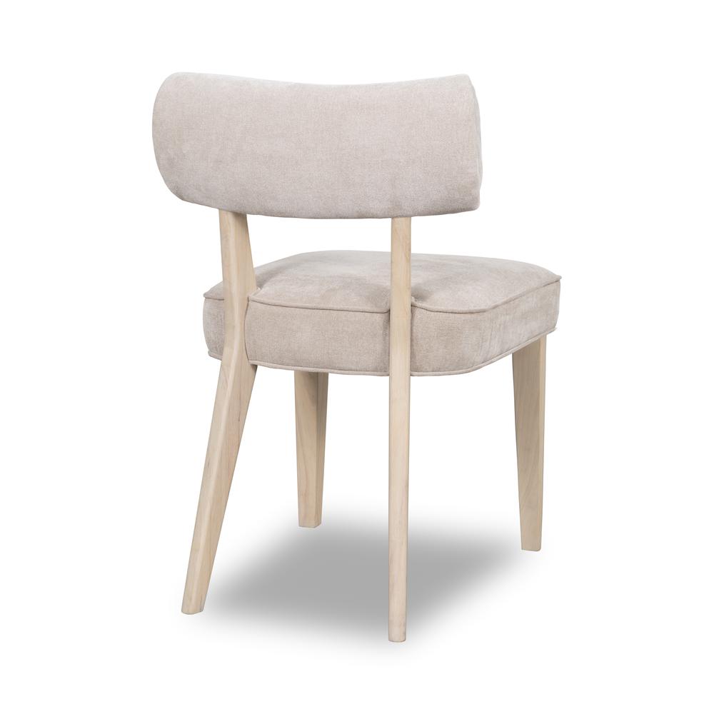 Magnolia Wood Frame Upholstered Dining Chair in Brown Sugar, set of 2. Picture 4