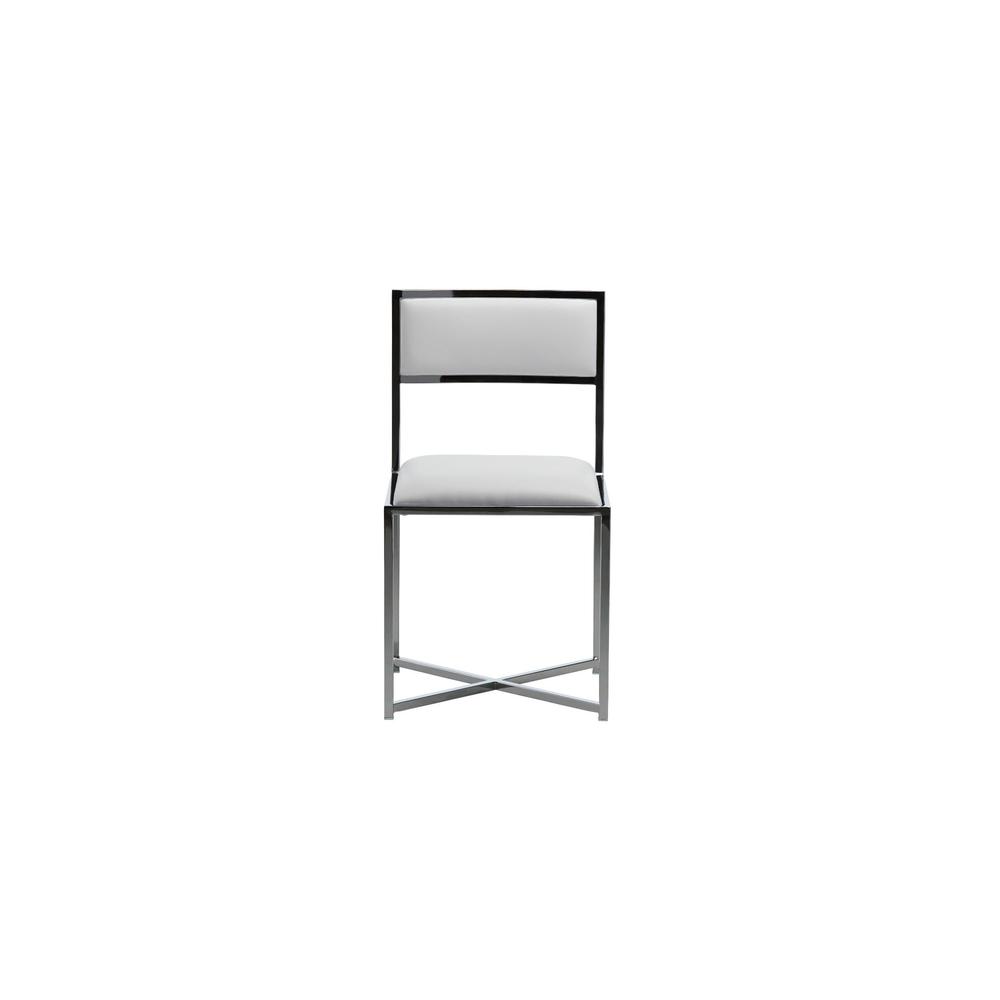 Amalfi X-Base Chair in White, set of 2. Picture 3