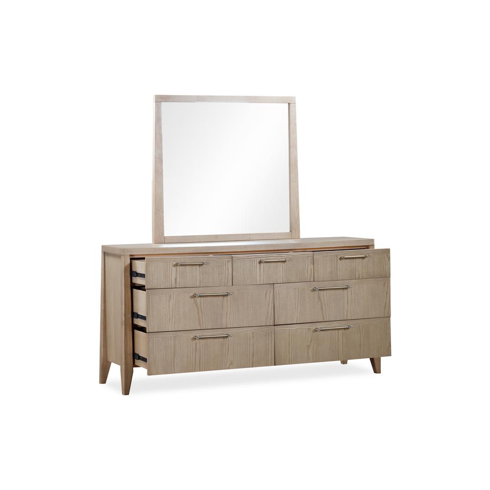 Sumire Seven Drawer Ash Wood Dresser in Ginger. Picture 3