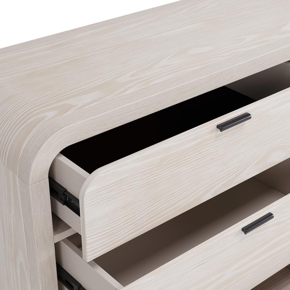 Drake Six Drawer Dresser in Sugar. Picture 8
