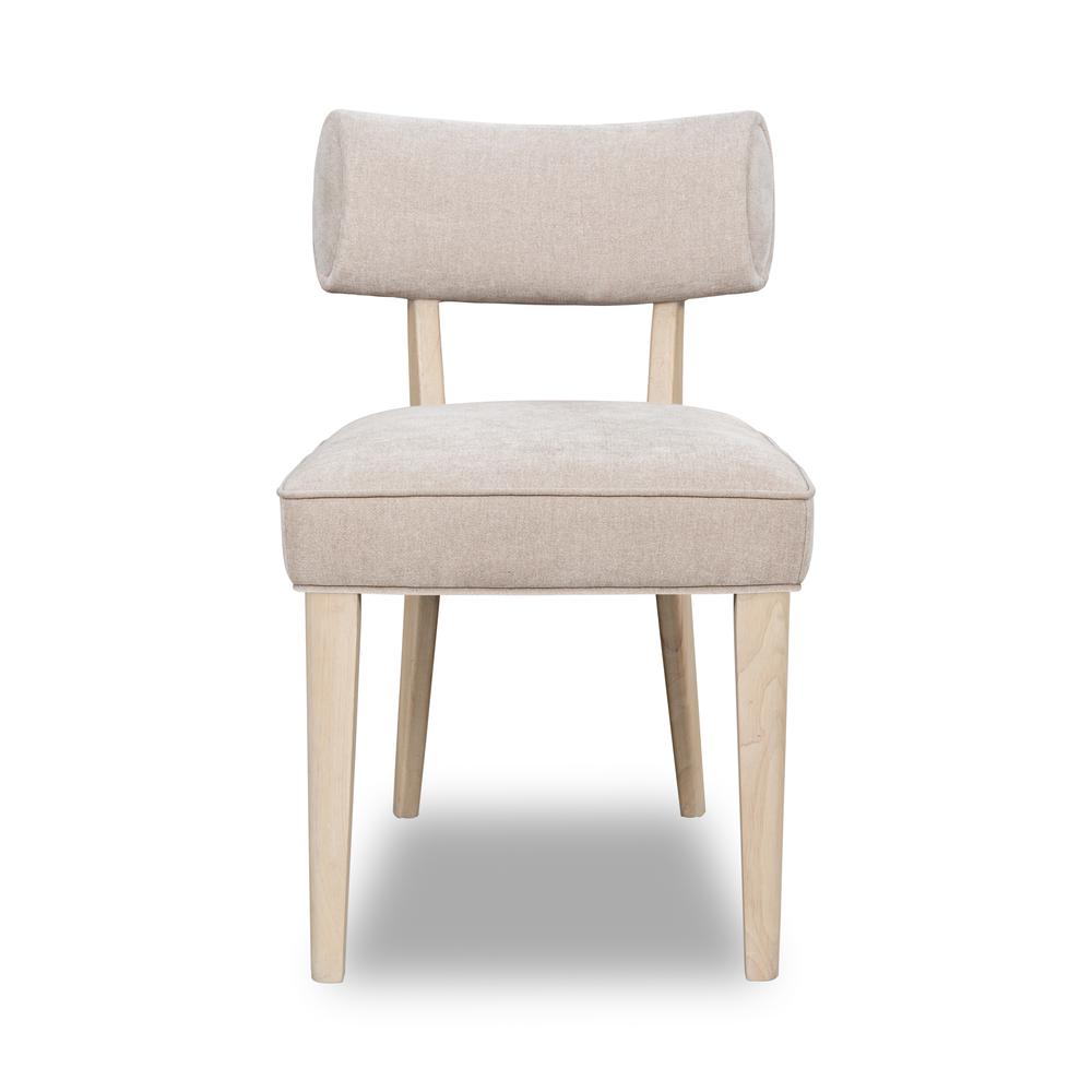 Magnolia Wood Frame Upholstered Dining Chair in Brown Sugar, set of 2. Picture 1