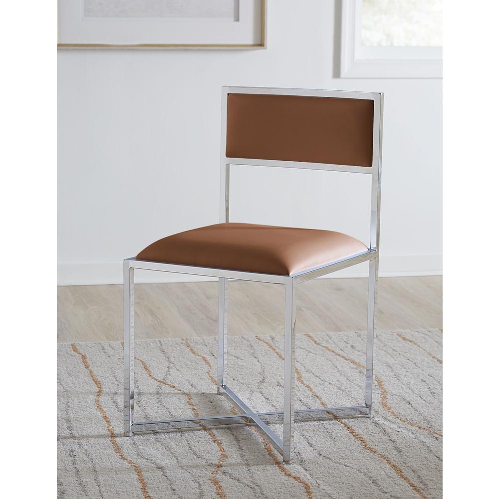 Amalfi X-Base Chair in Cognac, set of 2. Picture 1