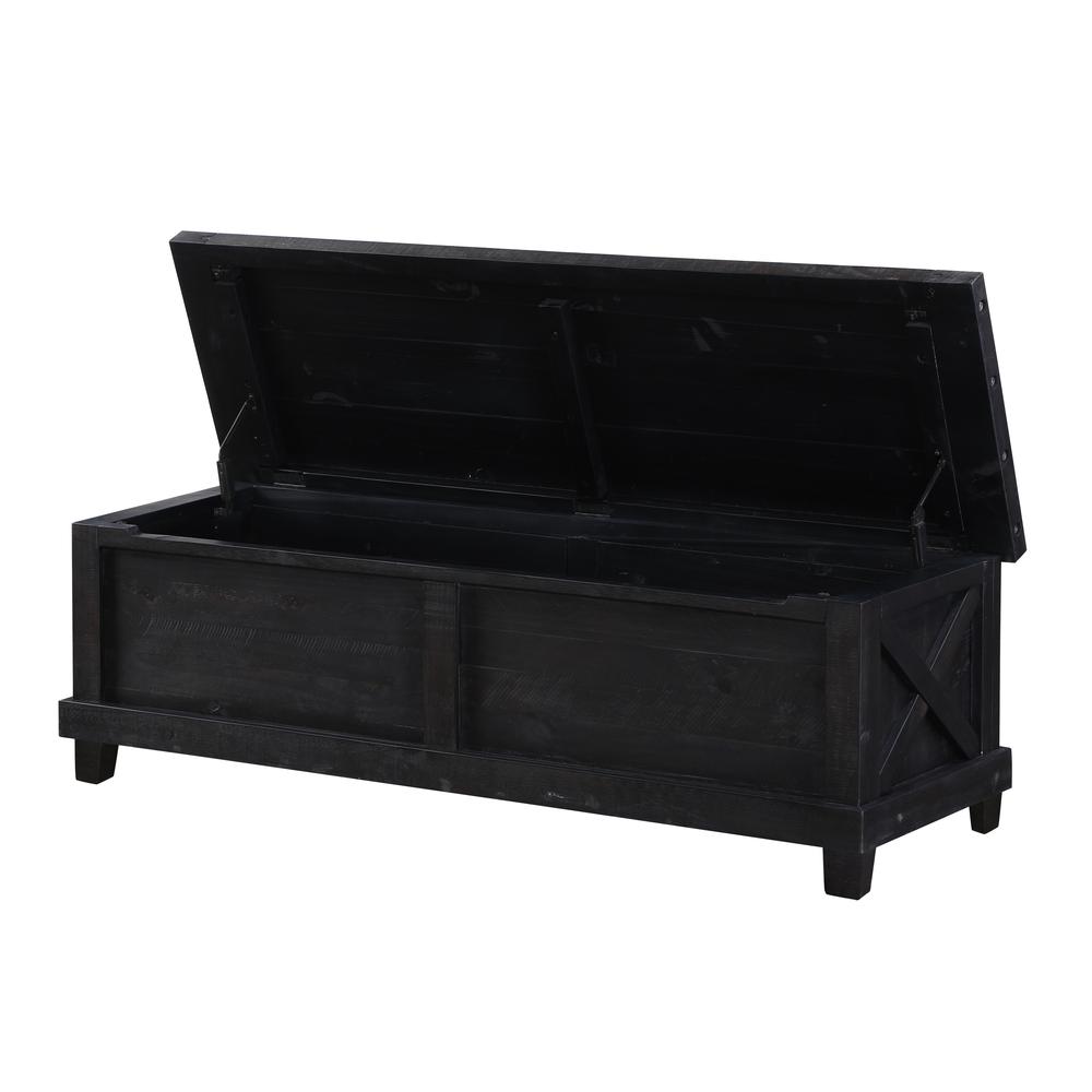 Yosemite Solid Wood Blanket Box in Cafe. Picture 3