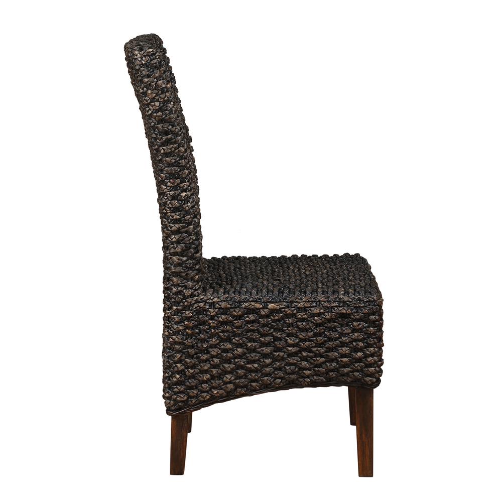 Meadow Wicker Dining Chair in Brick Brown, set of 2. Picture 7