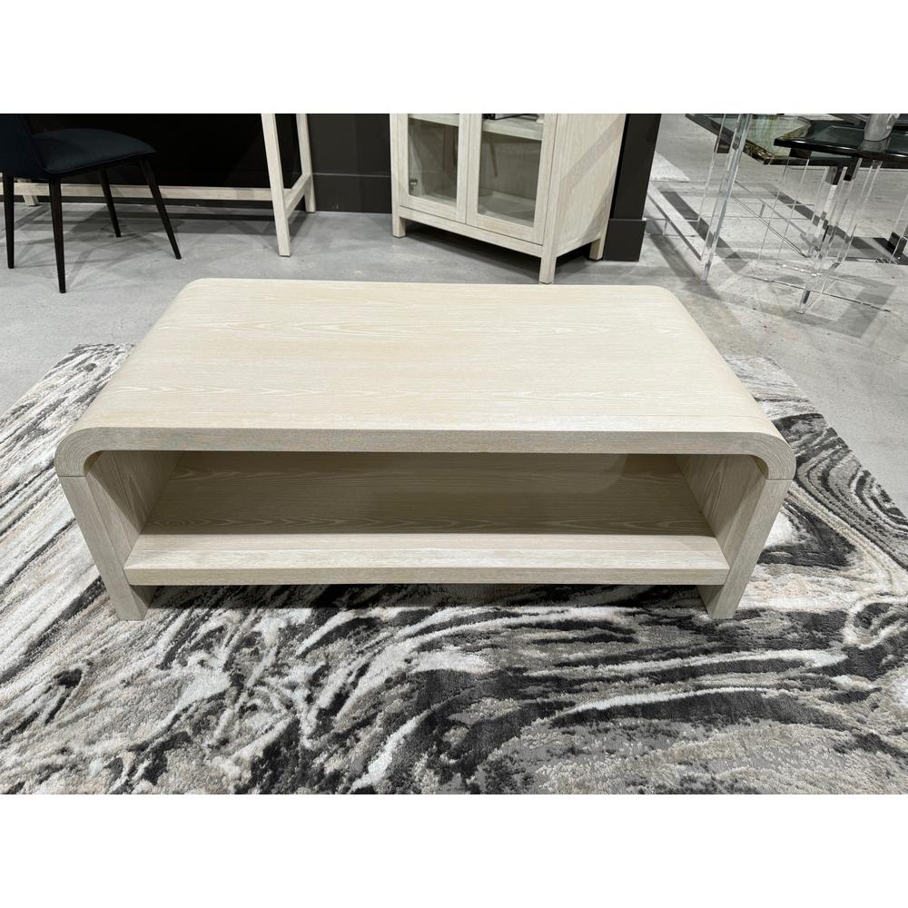 Drake Ash Wood Coffee Table in Sugar. Picture 2