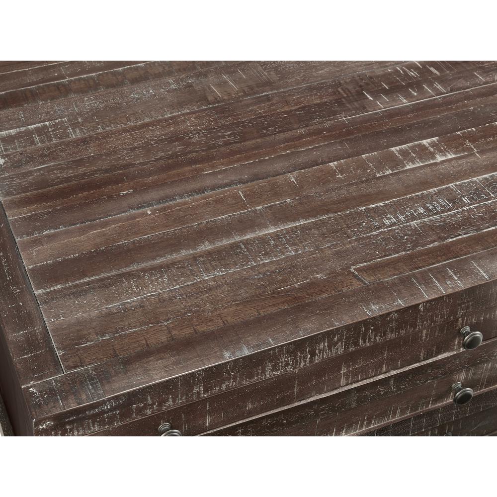 Townsend Solid Wood Side Table in Java. Picture 3
