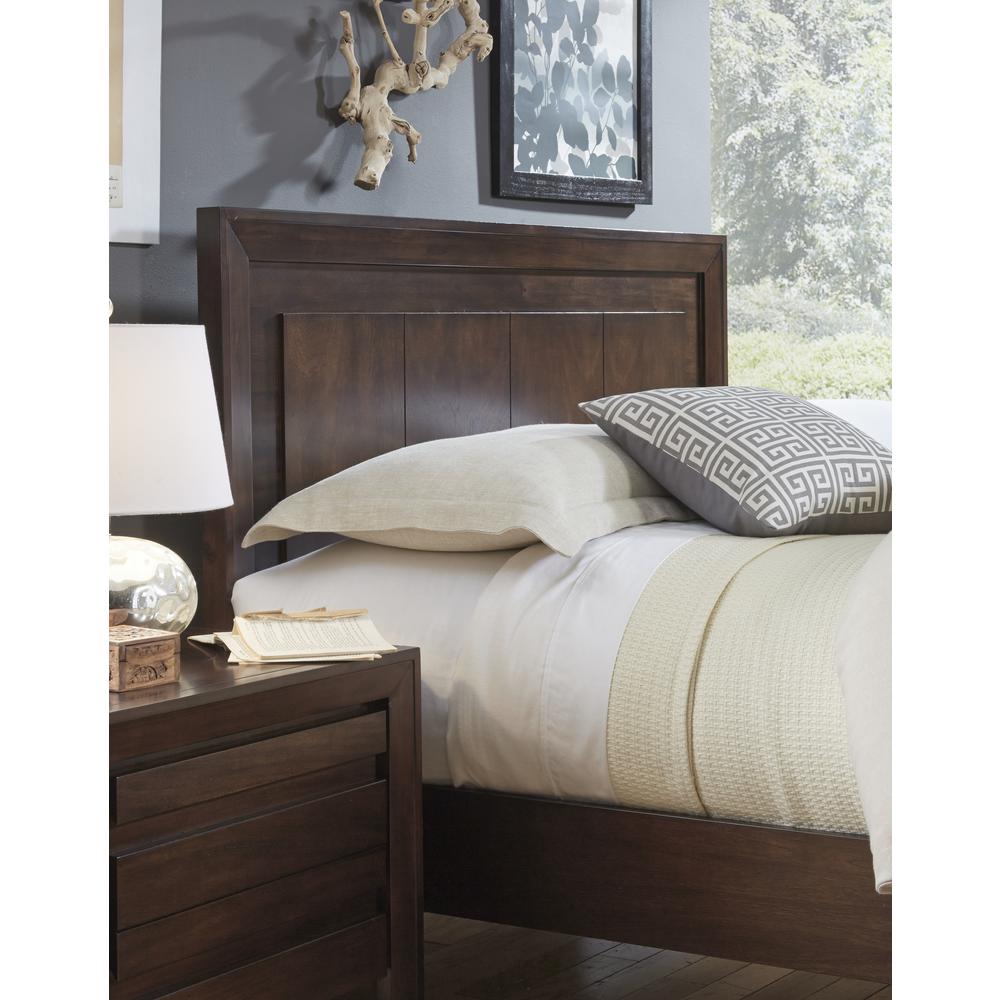 Element Charging Station Nightstand in Chocolate Brown. Picture 3