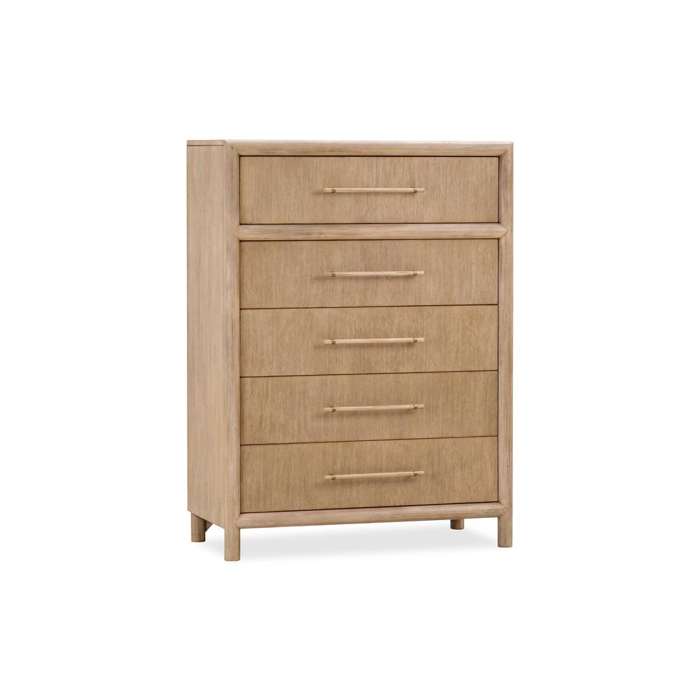 Dorsey Five Drawer Chest in Granola. Picture 3
