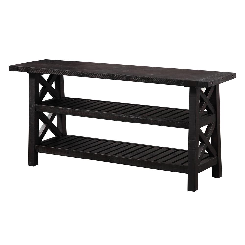 Yosemite Solid Wood Console Table in Cafe. Picture 2
