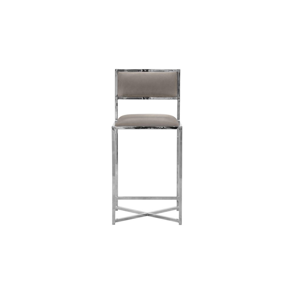 Amalfi X-Base Counter Stool in Taupe, set of 2. Picture 2