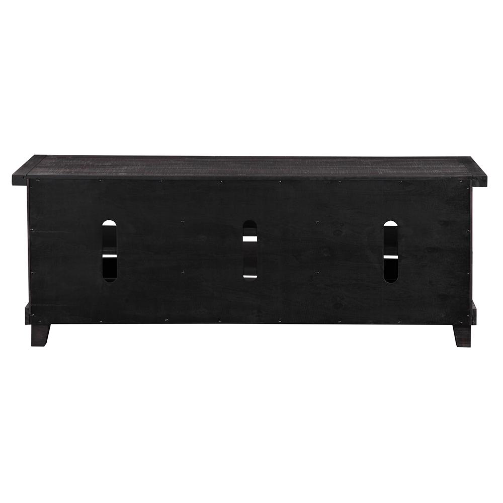 Yosemite Solid Wood Media Console in Cafe. Picture 6
