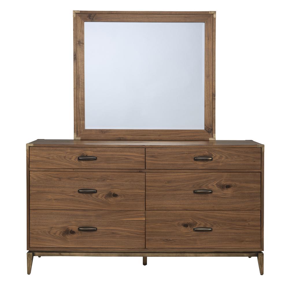 Adler Six Drawer Dresser in Natural Walnut (2024). Picture 6