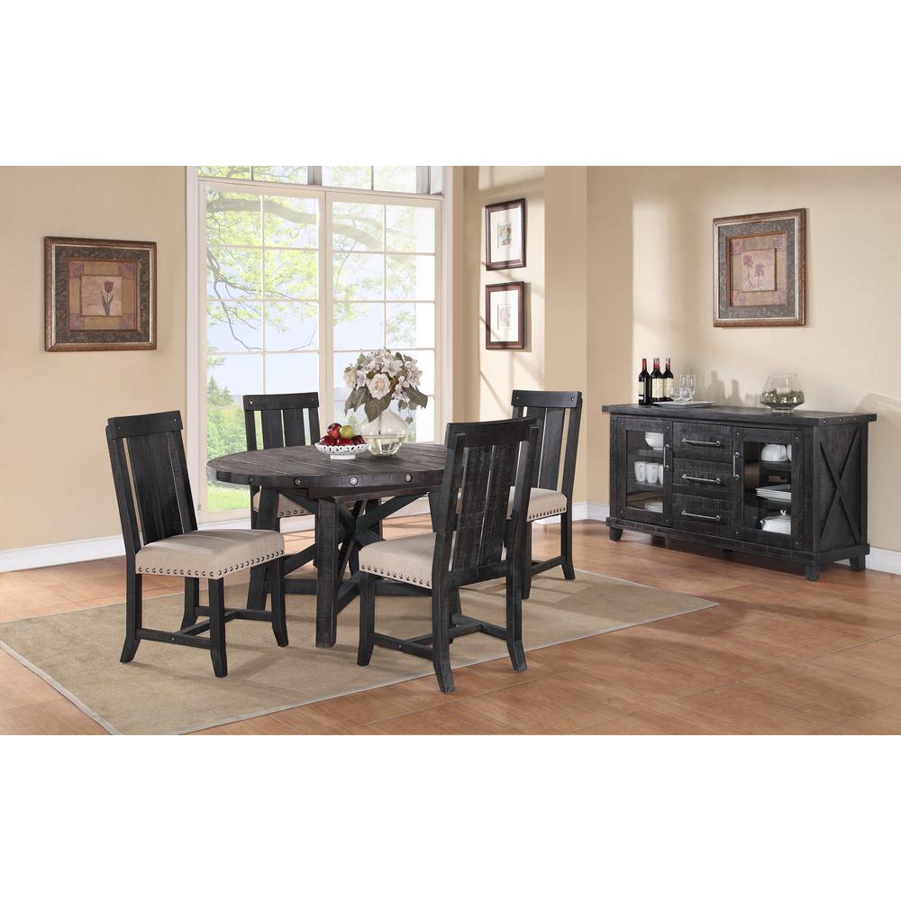 Yosemite Solid Wood Round Extension Table. Picture 1