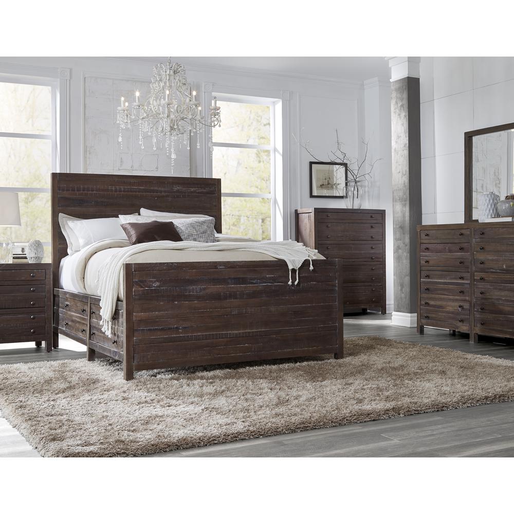 Townsend Five Drawer Solid Wood Chest in Java (2024). Picture 2