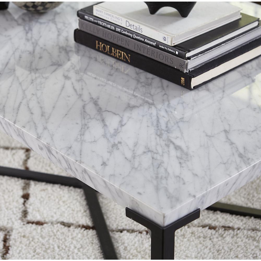 Saxon Coffee Table in Matte Black. Picture 4