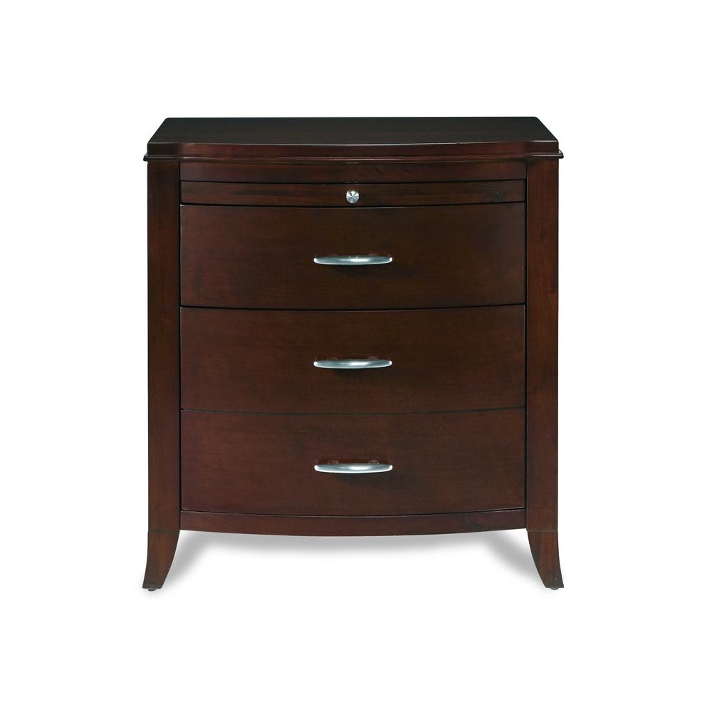 Brighton Charging Station Nightstand in Cinnamon. Picture 6