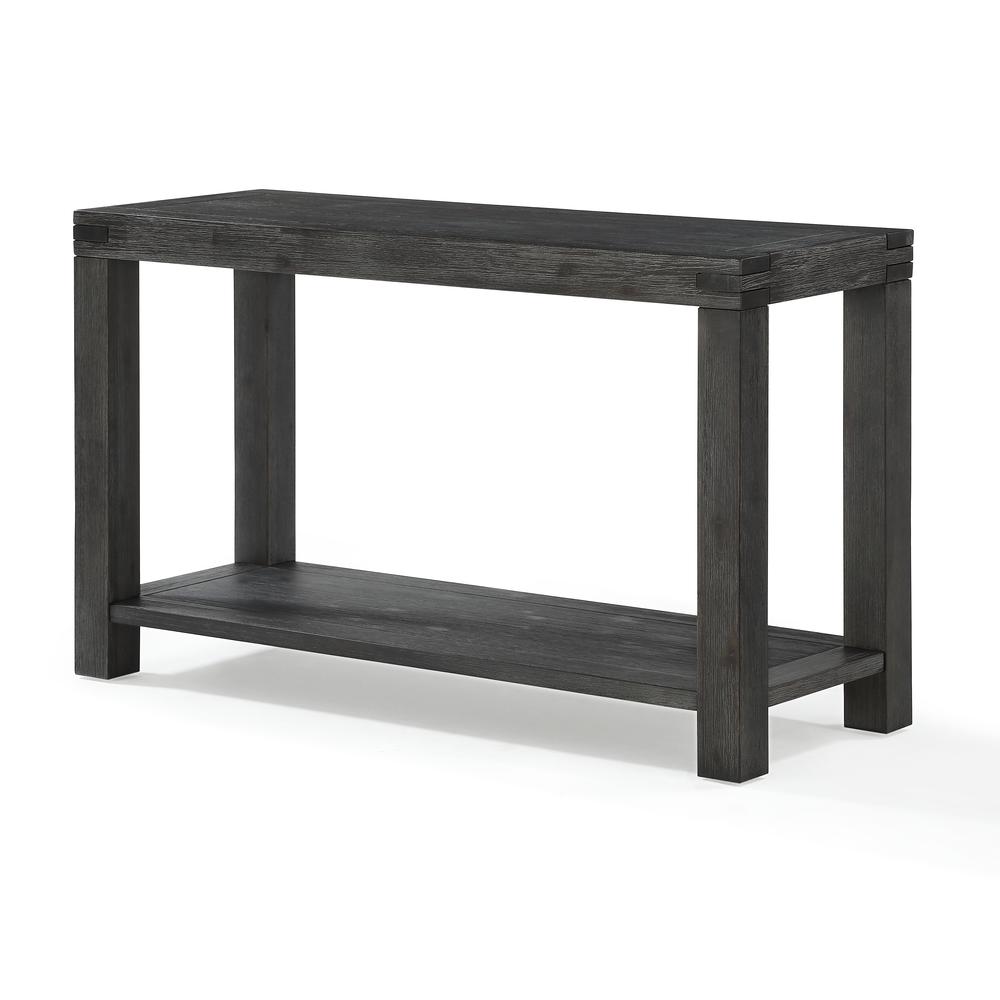 Meadow Solid Console Table in Graphite. Picture 4