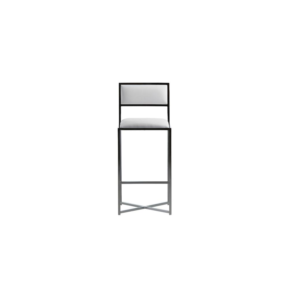 Amalfi X-Base Bar Stool in White, set of 2. Picture 3