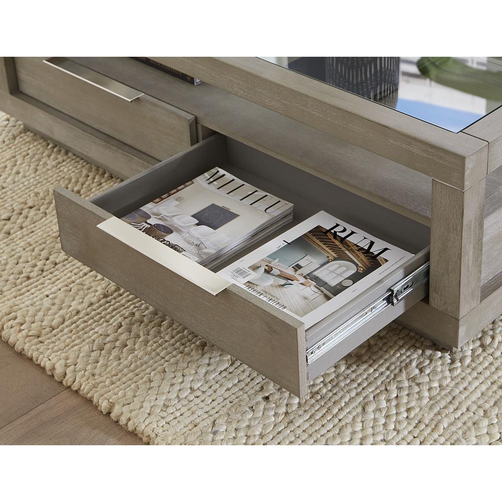 Oxford Two-Drawer Coffee Table in Mineral. Picture 6