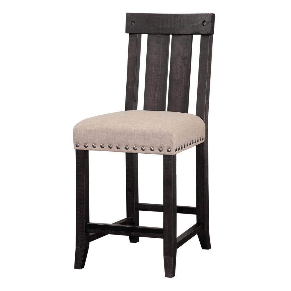 Yosemite Solid Wood Kitchen Counter Stool in Cafe, set of 2. Picture 2