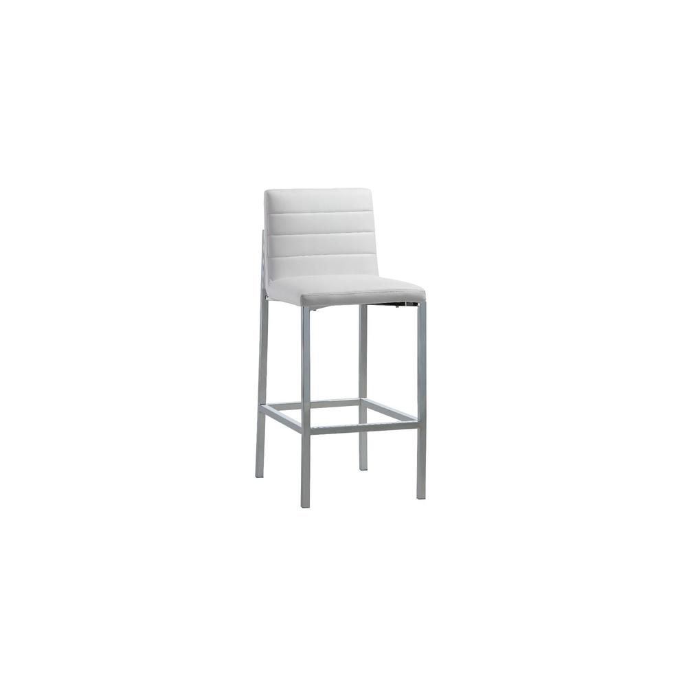 Amalfi Metal Back Bar Stool in White, set of 2. Picture 1