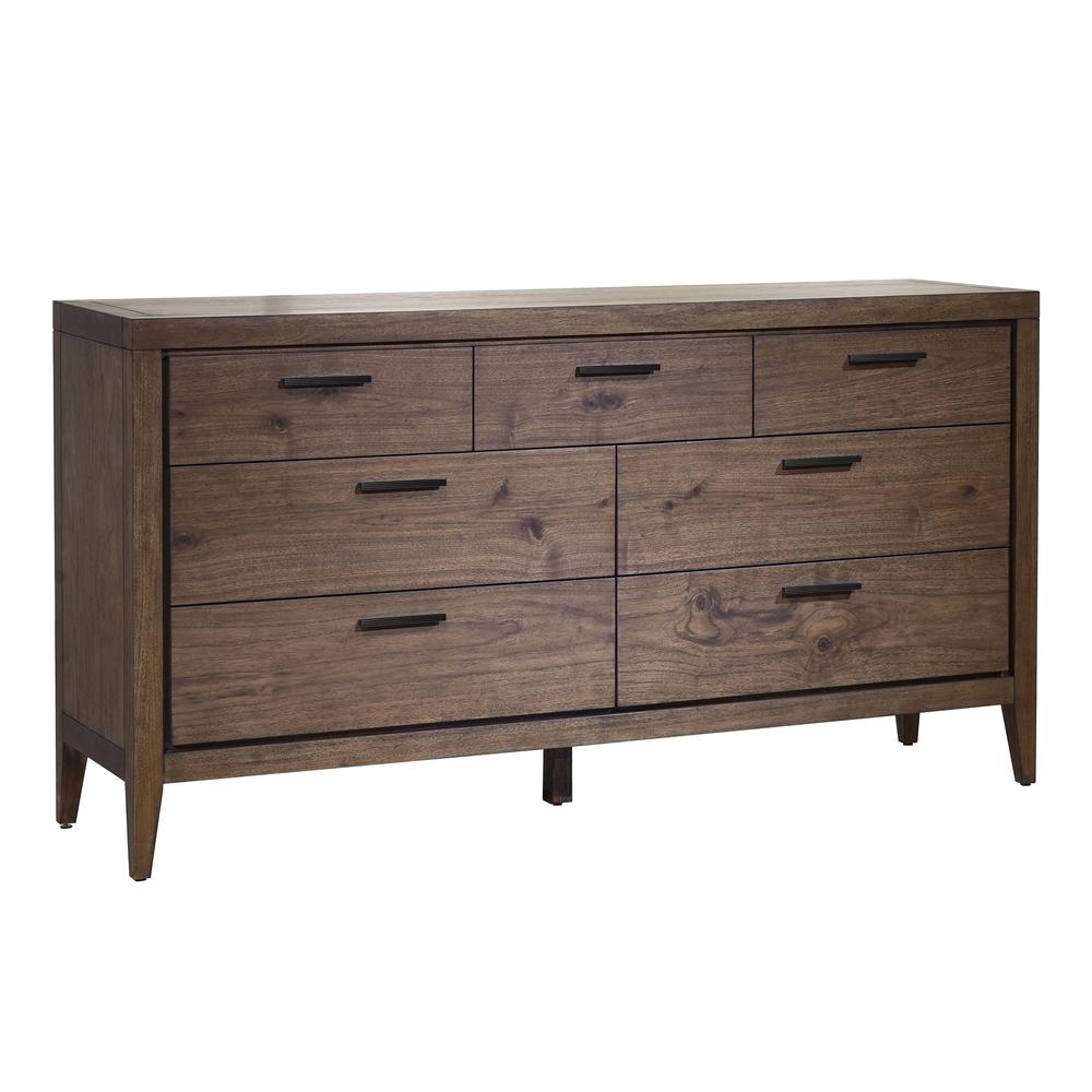 Boracay Seven Drawer Walnut Dresser in Wild Oats Brown (2024). Picture 2