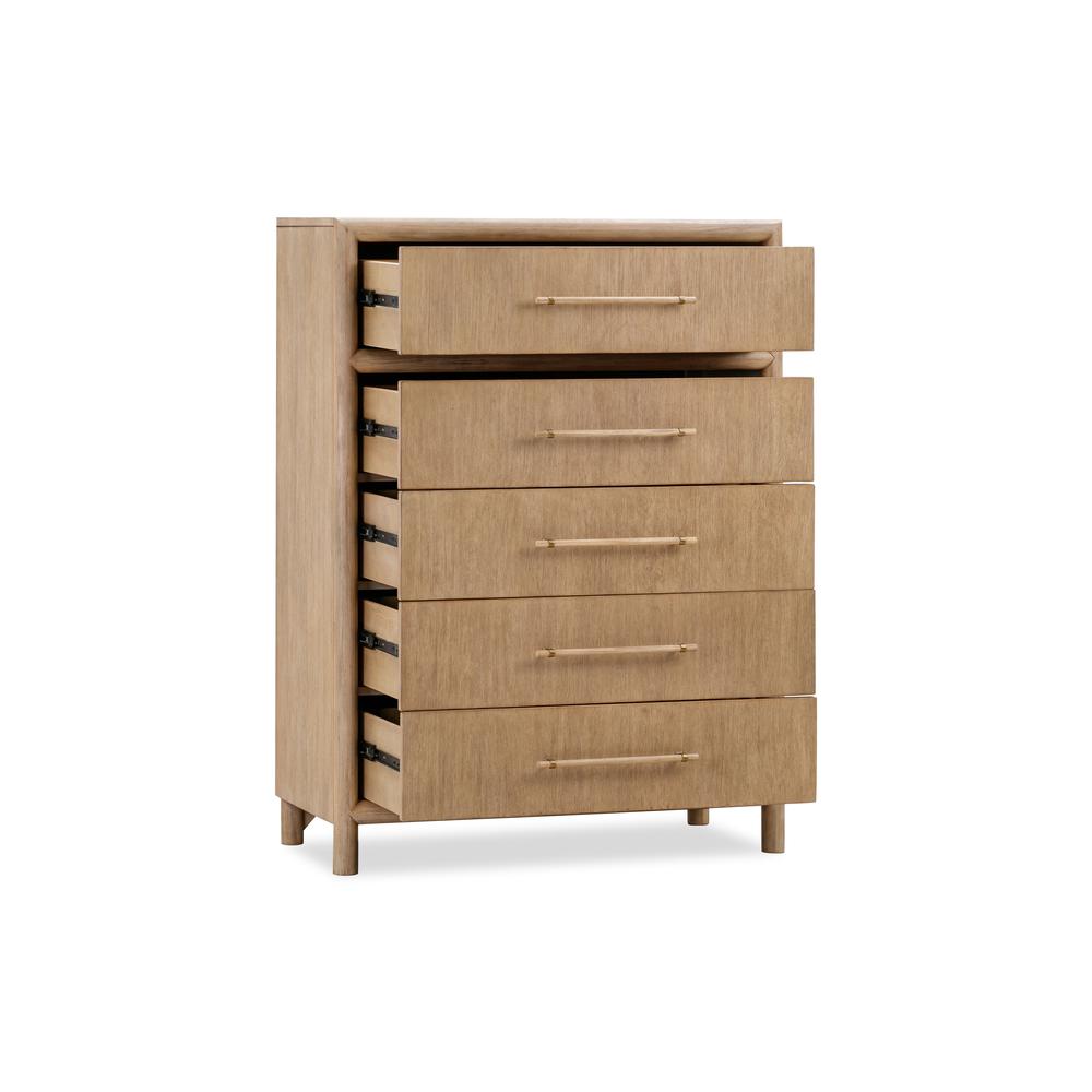 Dorsey Five Drawer Chest in Granola. Picture 4