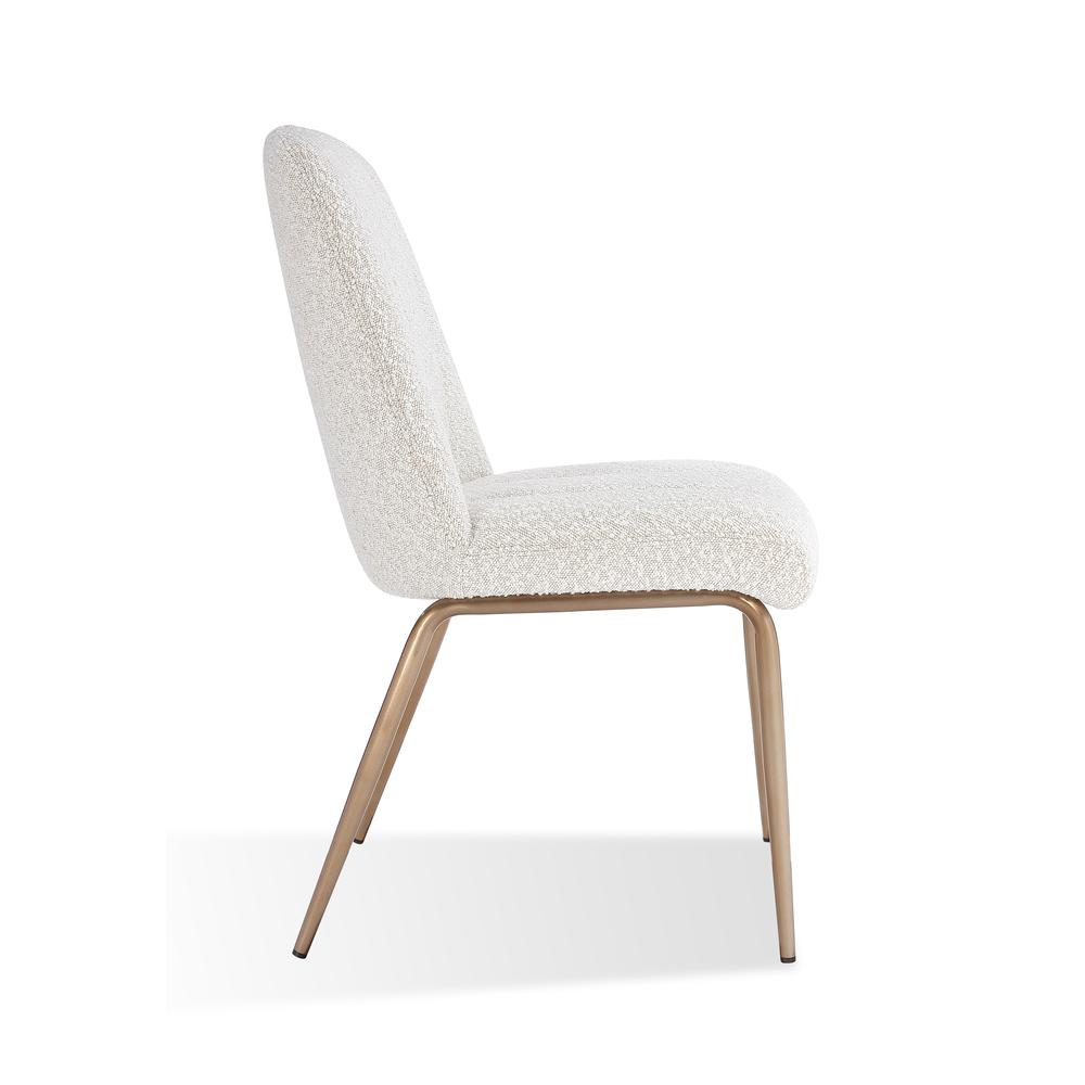 Apollo Upholstered Dining Chair in Ricotta Boucle, set of 2. Picture 4