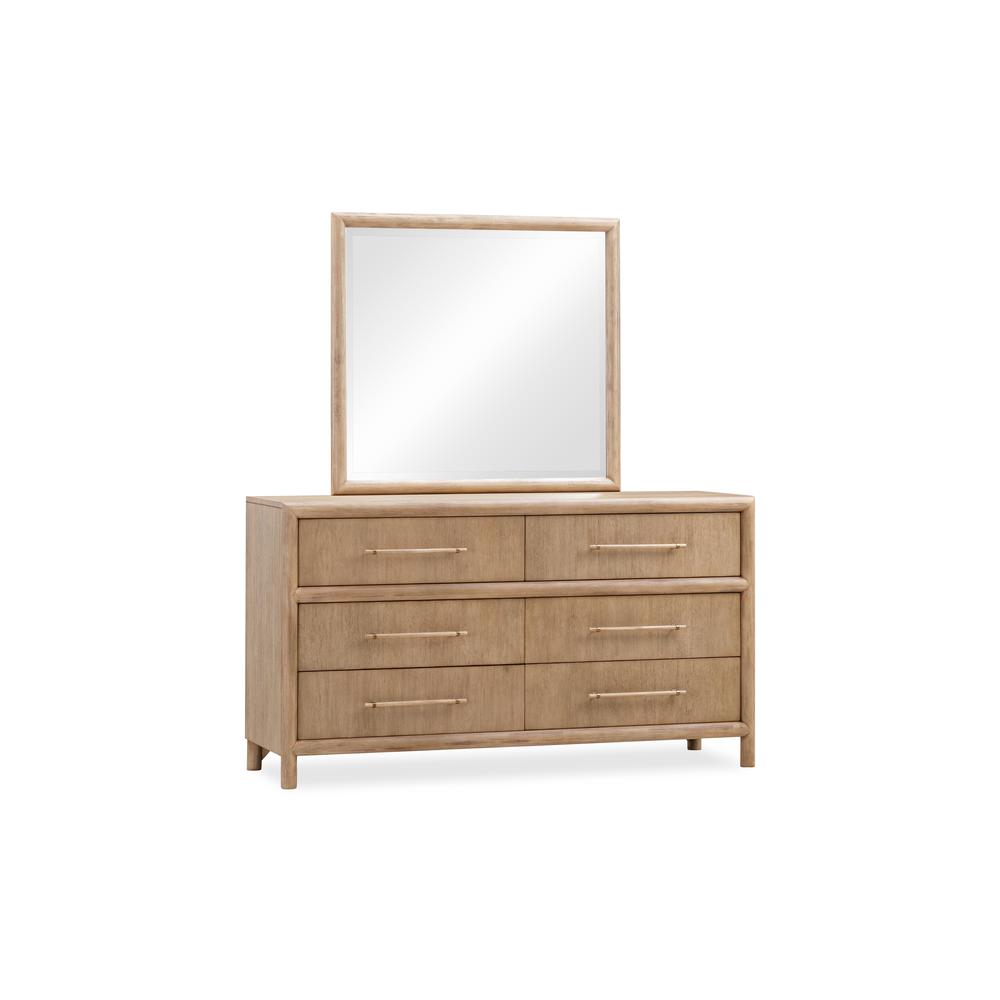 Dorsey Six Drawer Dresser in Granola. Picture 3