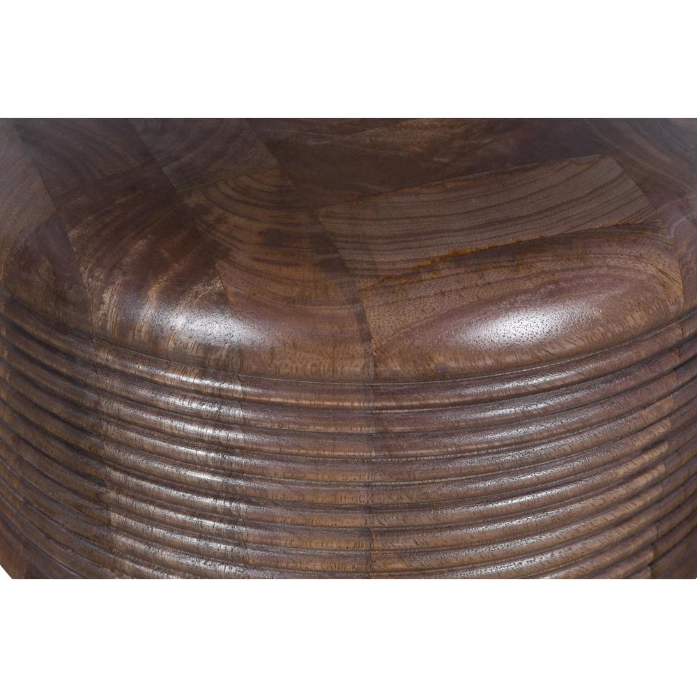 Liyana Solid Wood Round Dining Table in Natural Tan. Picture 5