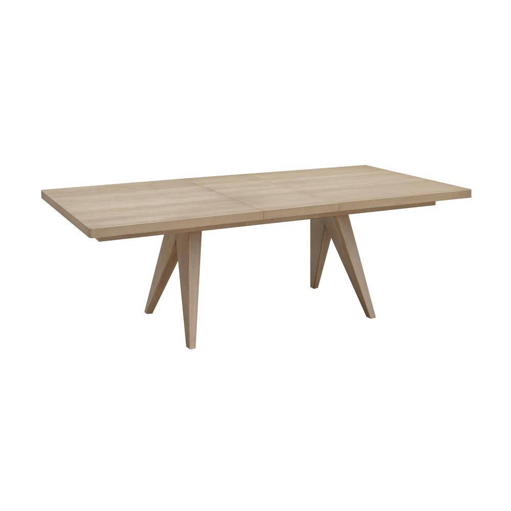 Sumire Ash Wood Rectangular Extension Table in Ginger. Picture 1
