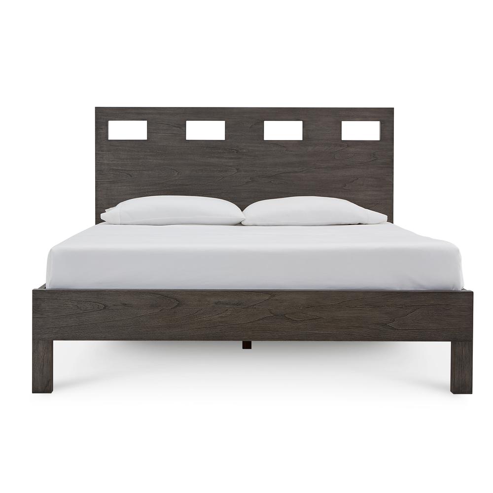 Riva Wood Bed in Sharkskin. Picture 2