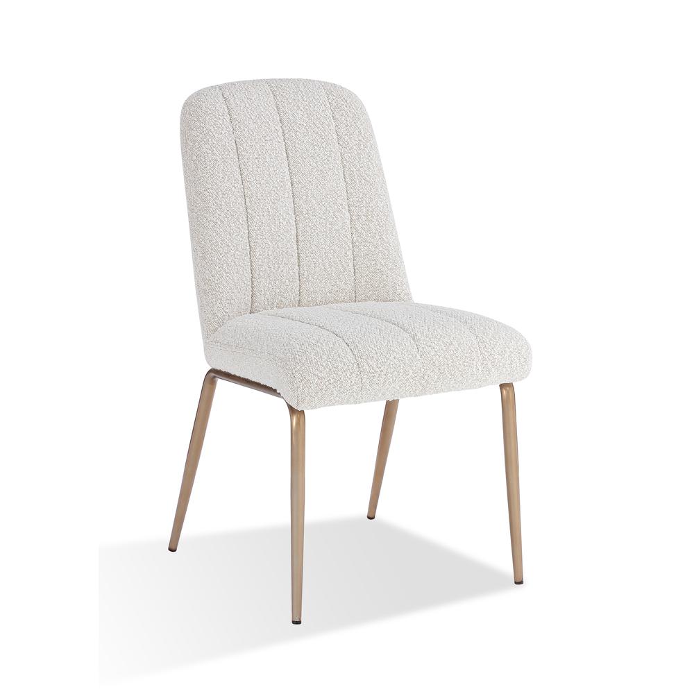 Apollo Upholstered Dining Chair in Ricotta Boucle, set of 2. Picture 3
