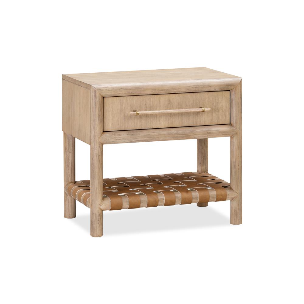 Dorsey One Drawer USB-charging Nightstand in Granola. Picture 2