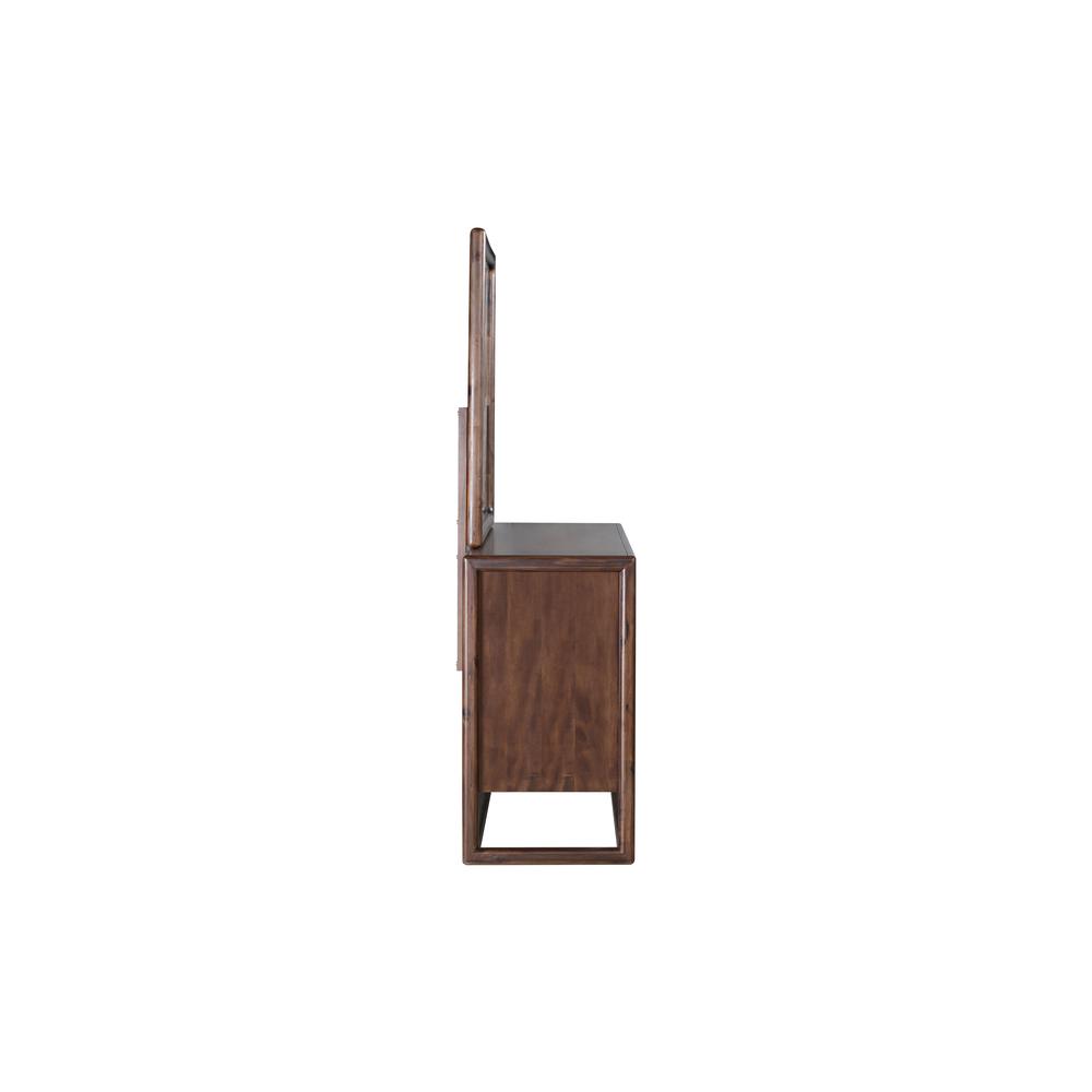 Sol Six Drawer Acacia Wood Dresser in Brown Spice. Picture 6
