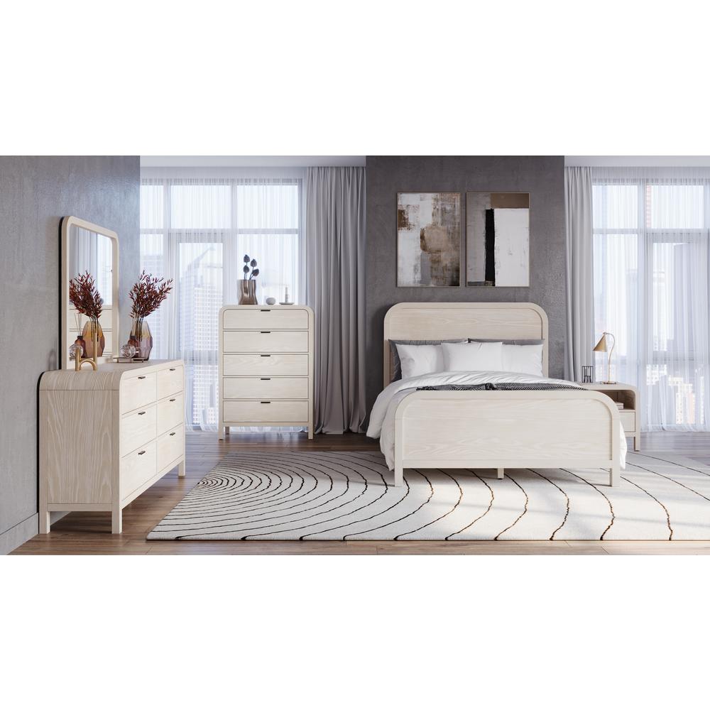 Drake Six Drawer Dresser in Sugar. Picture 10