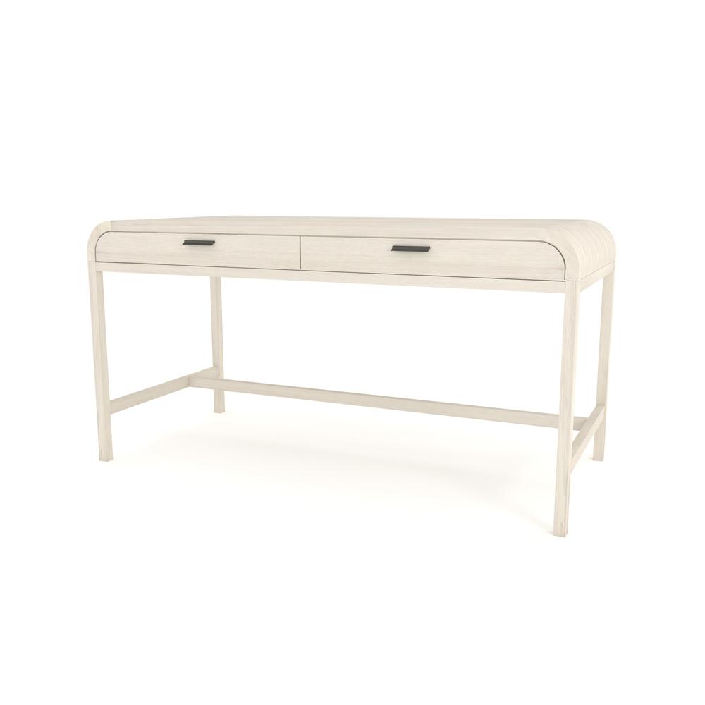 Drake Two Drawer Writing Desk in Sugar. Picture 1