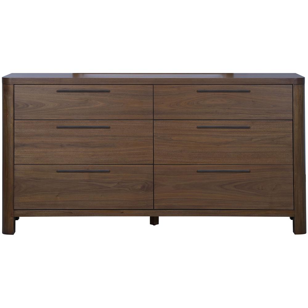 Totes Six Drawer Dresser in English Walnut. Picture 2