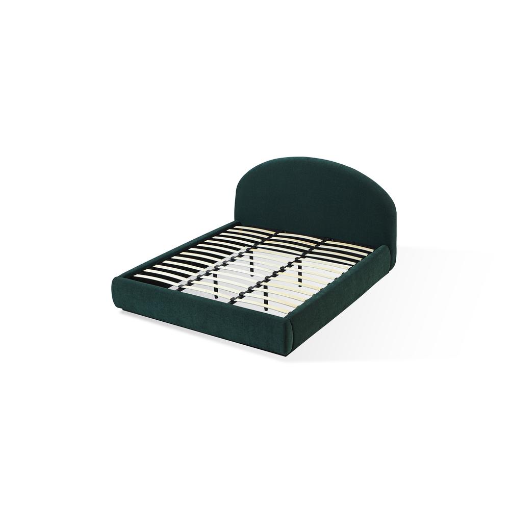Flex Upholstered Bed in Emerald Chenille. Picture 5