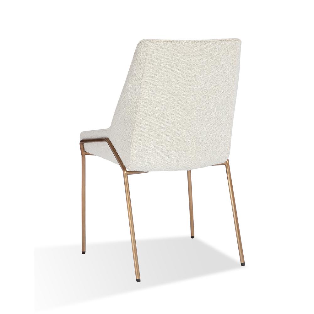 Cyrus Upholstered Dining Chair in Cottage Cheese Boucle, set of 2. Picture 2