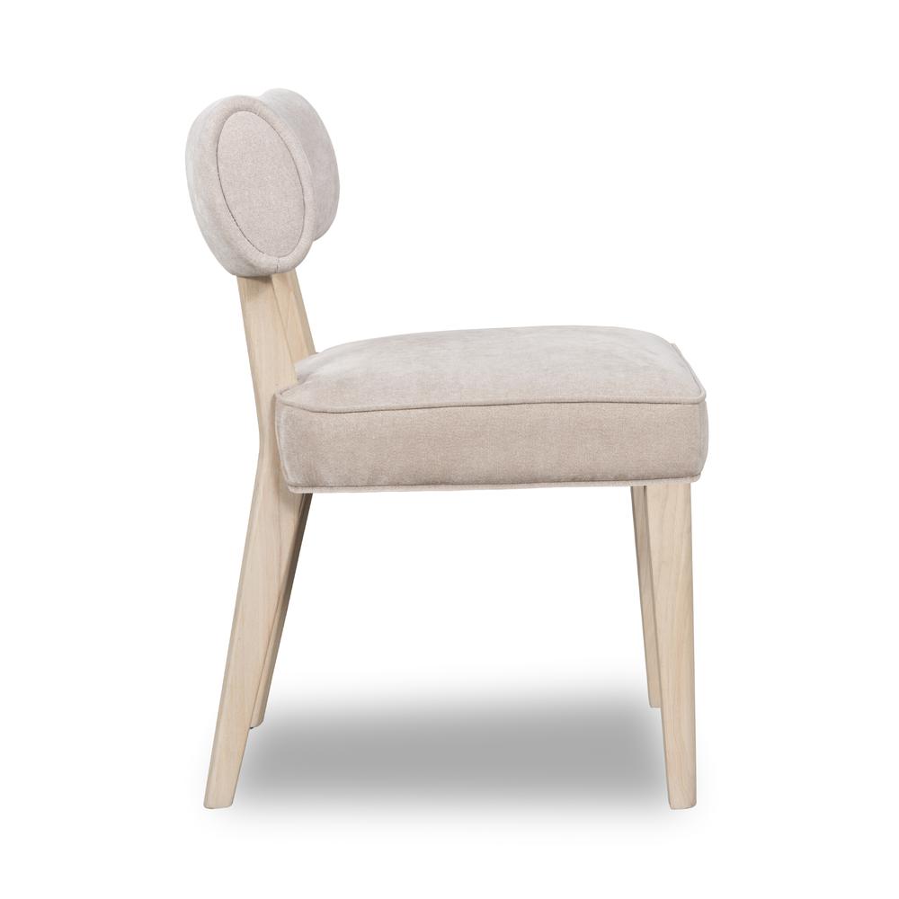 Magnolia Wood Frame Upholstered Dining Chair in Brown Sugar, set of 2. Picture 3