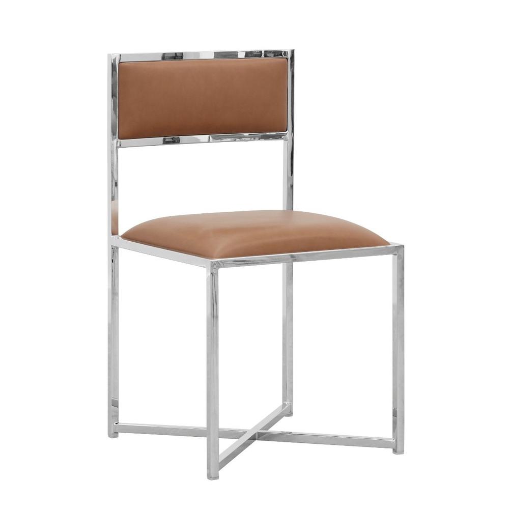 Amalfi X-Base Chair in Cognac, set of 2. Picture 4