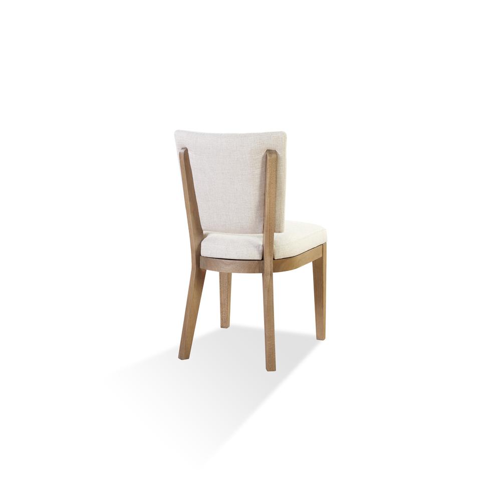 Sumner Channel Back Upholstered Dining Chair in Natural, set of 2. Picture 5