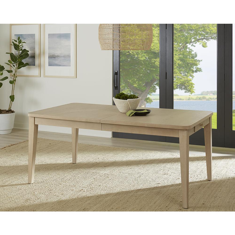 Camden Two Drawer Extendable Dining Table in Chai. Picture 1