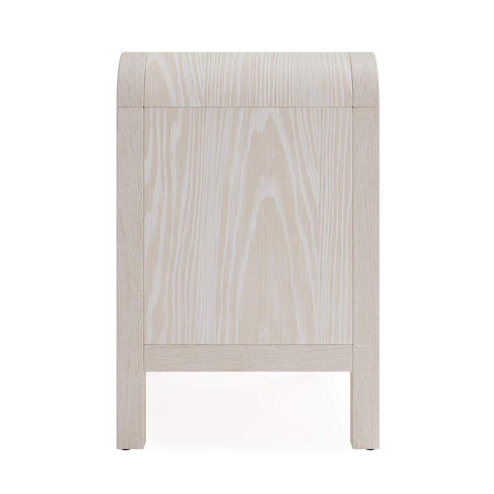 Drake Two Drawer USB-Charging Nightstand in Sugar. Picture 5