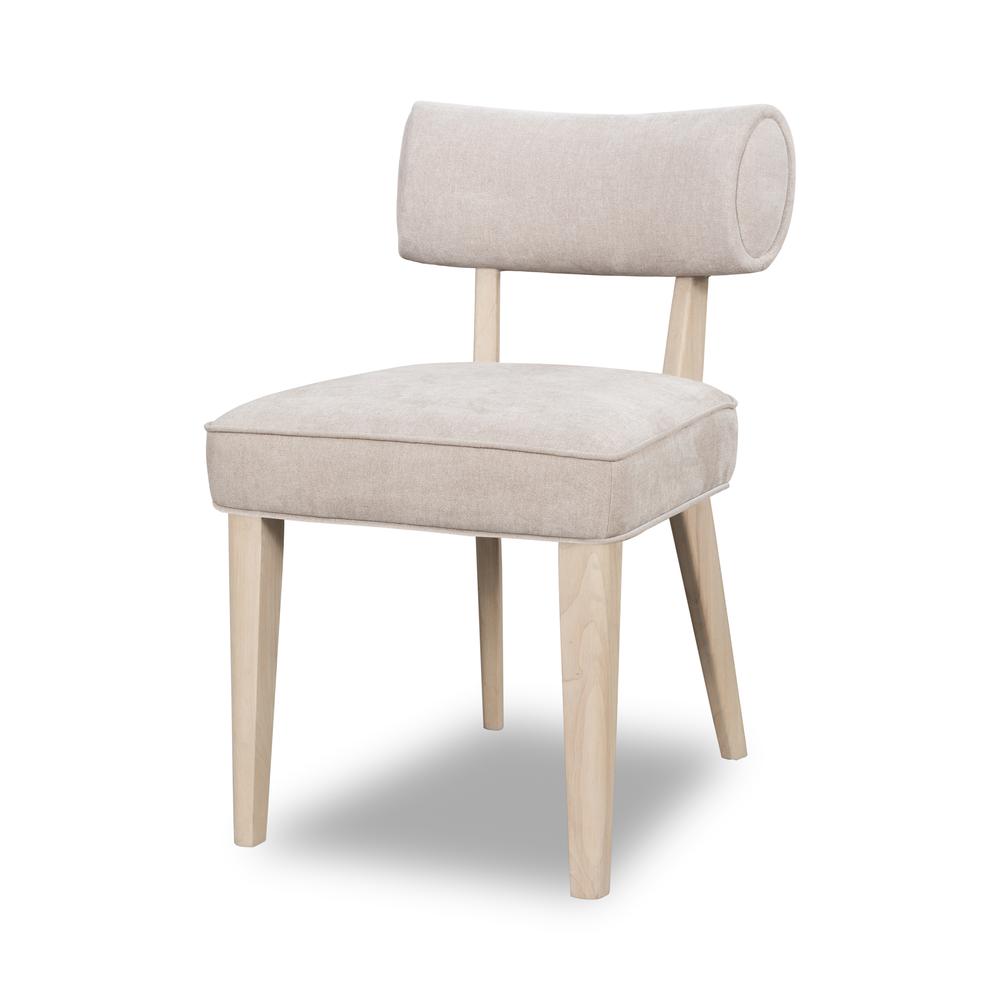 Magnolia Wood Frame Upholstered Dining Chair in Brown Sugar, set of 2. Picture 2