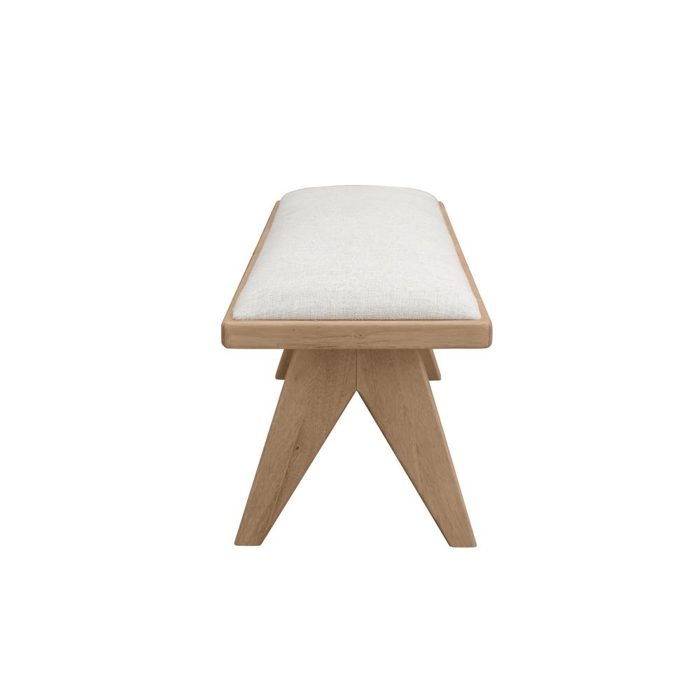Sumire Upholstered Bench in Ginger. Picture 3