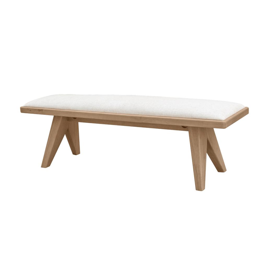 Sumire Upholstered Bench in Ginger. Picture 2