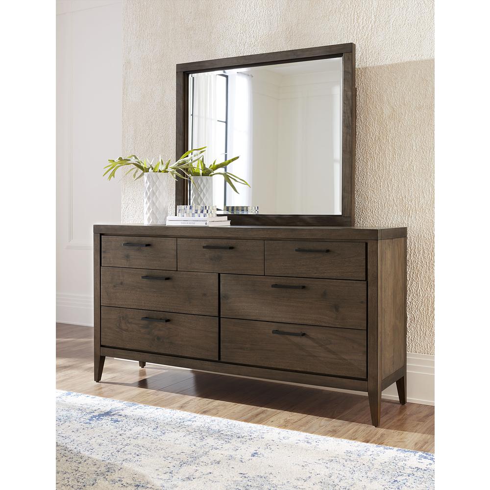 Boracay Seven Drawer Walnut Dresser in Wild Oats Brown (2024). Picture 3